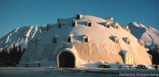 The Giant Igloo-Shaped Building in Cantwell Alaska